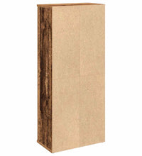 Badezimmerschrank mit Rollenhalter Altholz-Optik 39x22x90 cm