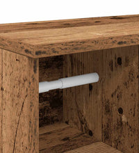 Badezimmerschrank mit Rollenhalter Altholz-Optik 39x22x90 cm