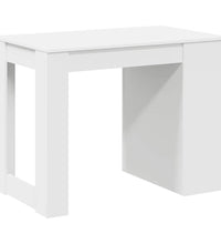 Schreibtisch mit Schubladen und Ablage Weiß 102x62x77,5 cm