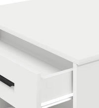 Schreibtisch mit Schubladen und Ablage Weiß 102x62x77,5 cm