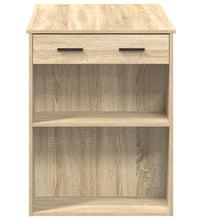 Schreibtisch mit Schubladen Ablage Sonoma-Eiche 102x62x77,5 cm