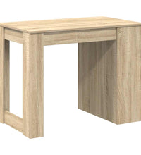 Schreibtisch mit Schubladen Ablage Sonoma-Eiche 102x62x77,5 cm