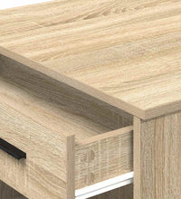 Schreibtisch mit Schubladen Ablage Sonoma-Eiche 102x62x77,5 cm