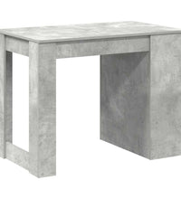 Schreibtisch mit Schubladen und Ablage Betongrau 102x62x77,5 cm