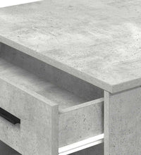 Schreibtisch mit Schubladen und Ablage Betongrau 102x62x77,5 cm