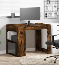 Schreibtisch mit Schubladen Ablage Räuchereiche 102x62x77,5 cm