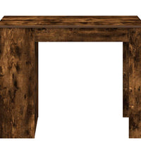 Schreibtisch mit Schubladen Ablage Räuchereiche 102x62x77,5 cm