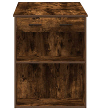 Schreibtisch mit Schubladen Ablage Räuchereiche 102x62x77,5 cm