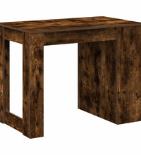 Schreibtisch mit Schubladen Ablage Räuchereiche 102x62x77,5 cm
