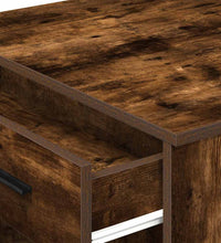 Schreibtisch mit Schubladen Ablage Räuchereiche 102x62x77,5 cm