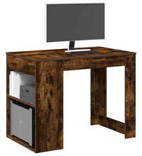 Schreibtisch mit Schubladen Ablage Räuchereiche 102x62x77,5 cm