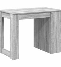 Schreibtisch mit Schubladen Ablage Grau Sonoma 102x62x77,5 cm