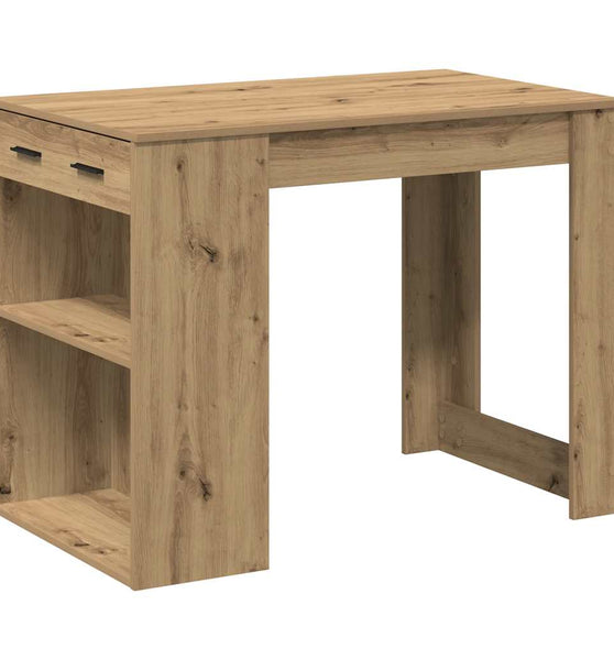 Schreibtisch mit Schubladen Ablage Artisan-Eiche 102x62x77,5 cm