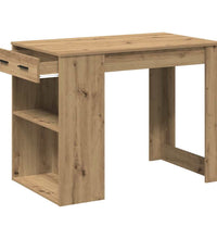 Schreibtisch mit Schubladen Ablage Artisan-Eiche 102x62x77,5 cm