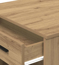 Schreibtisch mit Schubladen Ablage Artisan-Eiche 102x62x77,5 cm
