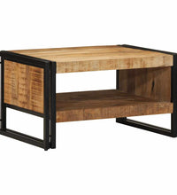 Couchtisch 70x50x38 cm Raues Massivholz Mango