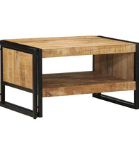 Couchtisch 70x50x38 cm Raues Massivholz Mango