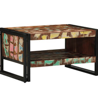 Couchtisch Mehrfarbig 70x50x38 cm Altholz Massivholz