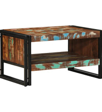 Couchtisch Mehrfarbig 70x50x38 cm Altholz Massivholz