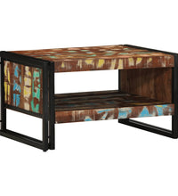 Couchtisch Mehrfarbig 70x50x38 cm Altholz Massivholz