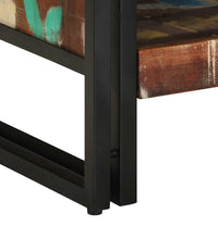 Couchtisch Mehrfarbig 70x50x38 cm Altholz Massivholz