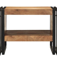 Couchtisch 50x50x38 cm Massivholz Akazie