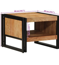 Couchtisch 50x50x38 cm Massivholz Akazie