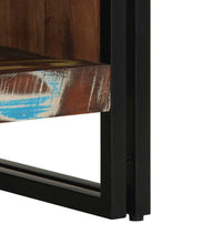 Couchtisch Mehrfarbig 50x50x38 cm Altholz Massivholz