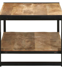 Couchtisch 90x50x38 cm Raues Massivholz Mango