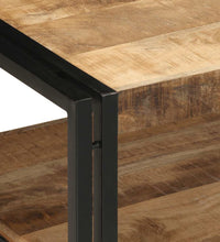 Couchtisch 90x50x38 cm Raues Massivholz Mango