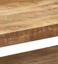 Couchtisch 90x50x38 cm Raues Massivholz Mango