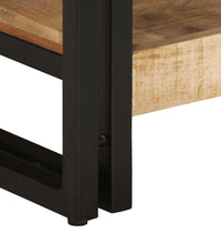 Couchtisch 90x50x38 cm Raues Massivholz Mango