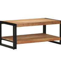 Couchtisch 90x50x38 cm Massivholz Akazie
