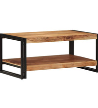 Couchtisch 90x50x38 cm Massivholz Akazie