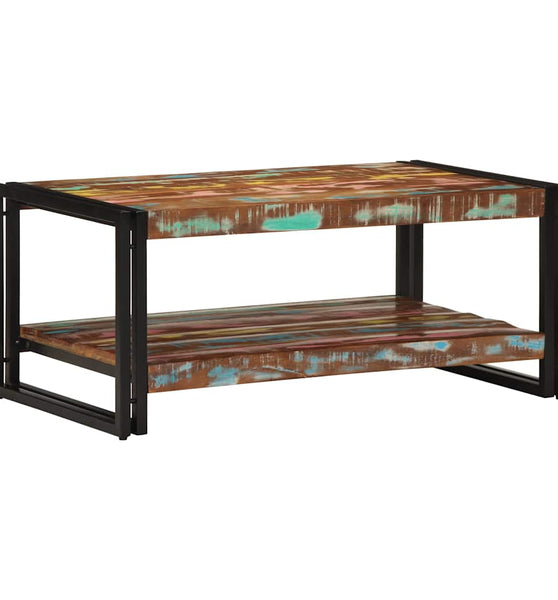 Couchtisch Mehrfarbig 90x50x38 cm Altholz Massiv