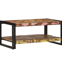 Couchtisch Mehrfarbig 90x50x38 cm Altholz Massiv