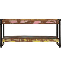 Couchtisch Mehrfarbig 90x50x38 cm Altholz Massiv
