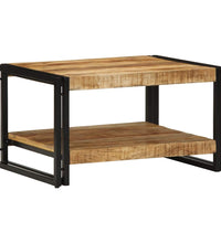 Couchtisch 70x50x38 cm Raues Massivholz Mango
