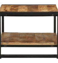 Couchtisch 70x50x38 cm Raues Massivholz Mango