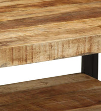 Couchtisch 70x50x38 cm Raues Massivholz Mango