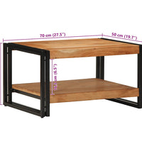 Couchtisch 70x50x38 cm Massivholz Akazie