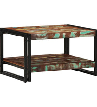 Couchtisch Mehrfarbig 70x50x38 cm Altholz Massivholz