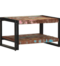 Couchtisch Mehrfarbig 70x50x38 cm Altholz Massivholz