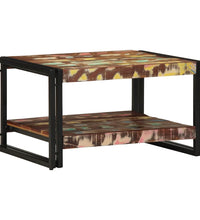 Couchtisch Mehrfarbig 70x50x38 cm Altholz Massivholz