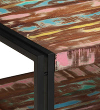 Couchtisch Mehrfarbig 70x50x38 cm Altholz Massivholz