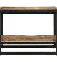 Couchtisch 50x50x38 cm Raues Massivholz Mango