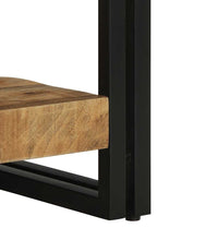 Couchtisch 50x50x38 cm Raues Massivholz Mango