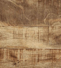 Couchtisch 50x50x38 cm Raues Massivholz Mango