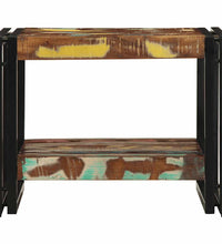 Couchtisch Mehrfarbig 50x50x38 cm Altholz Massivholz