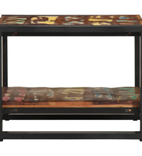 Couchtisch Mehrfarbig 50x50x38 cm Altholz Massivholz